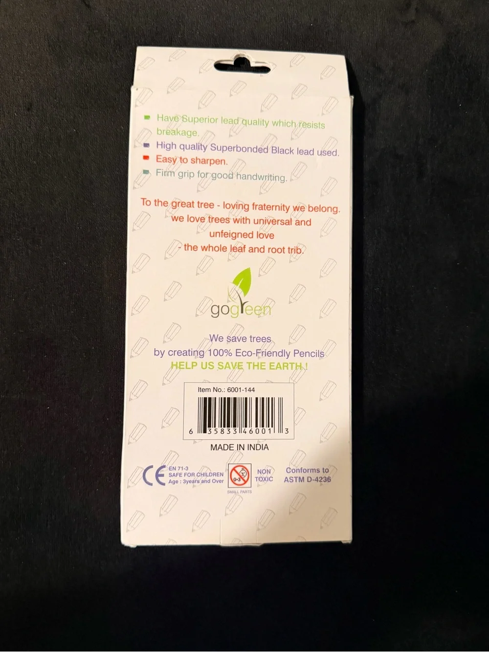 New Three Leaf #2 HB Yellow Wood Pencils | 12 Ct | Eco Friendly School Supplies